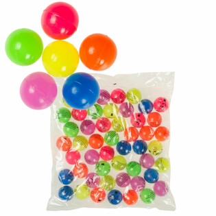 MIX Bouncing Balls NEON FARBEN Ø 3,2 cm. (50 Stück)