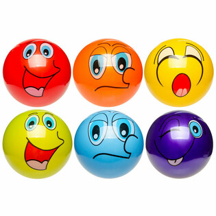 CHEERFUL FACES BALL Ø 23 cm. (10 Stück)