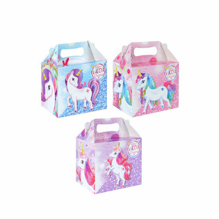 MEN&Uuml;BOX &ndash; EINHORN / UNICORN &ndash; 14 x 9,5 x 18 cm (12 Stk.)