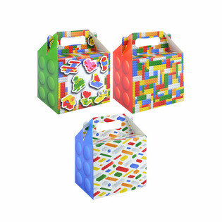 MENÜKASTEN - GEBÄUDEBLÖCKE - 14 x 9,5 x 18 cm (24 Stück)