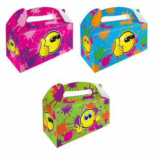 MENUBOX - SMILEY - 22,5 x 9,5 x 18 cm (12 Stück)