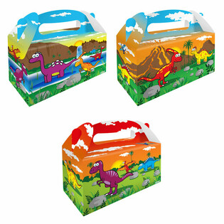 Menübox – Dinosaurier – 22.5 x 9.5 x 18 cm (12er-Pack)