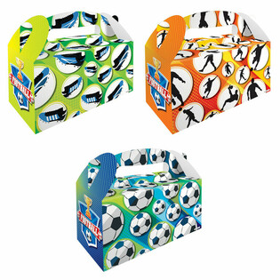 Menubox Fußball – 22,5 x 9,5 x 18 cm (12 Stk.)