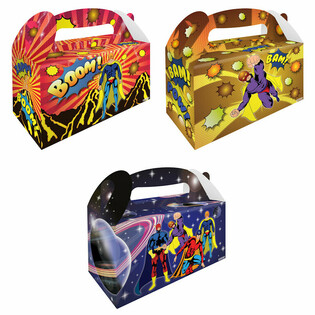 MENUBOX - SUPER HERO - 22,5 x 9,5 x 18 cm (12 Stück)