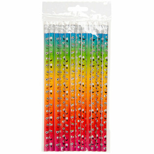 Smiley Bleistift mit Radiergummi (12 Stk.)