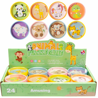 CHEERFUL ANIMALS PATIENCE GAMES IN DISPLAY (24 St&uuml;ck)