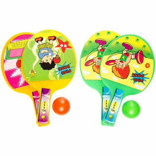GRAB BELL PING PONG BATJES + BALL (36 Stück)
