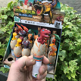 3D Dinosaurier Seifenblasenst&auml;be (24 St&uuml;ck im Display)