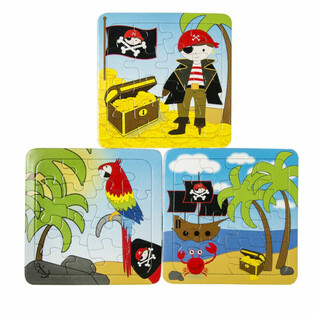 Gemischte Piraten Puzzles - 14 x 14 cm (50 Stk.)
