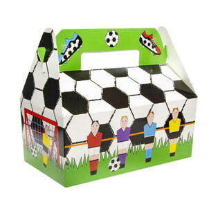 Fußball-Menüboxen - 22.5 x 12 x 9.5 cm (24 Stück)
