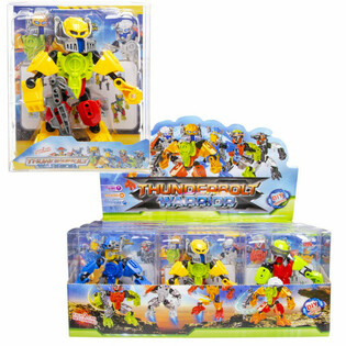 THUNDERBOLT ROBOT WARRIOR ACTIONFIGUR IM DISPLAY (12 Stk.)