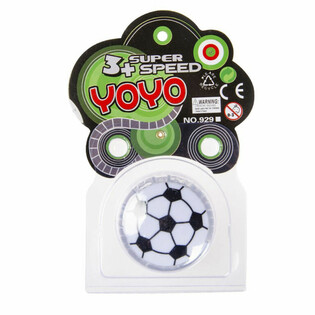 Fu&szlig;ball Jo-Jo auf Karte (12 Stk.)