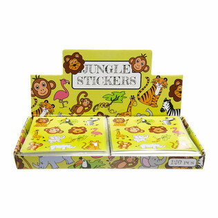 FUN STICKERS – MODELL: DSCHUNGELTIERE (120 Stk.)