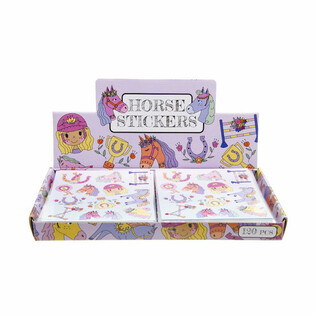 Lustige Pferde Sticker Display (120 Stk.)