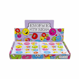 LUSTIGE STICKER – MODELL: SMILEY (120 Stk.)