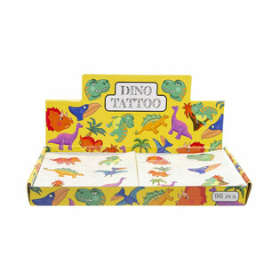 Dinosaurier Fun Tattoos Display (96 St&uuml;ck)