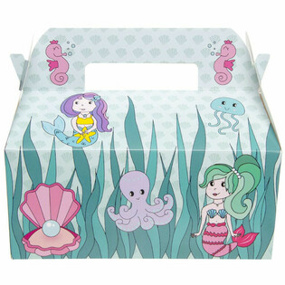 Kinder-Menübox Meerjungfrau - 22,5 x 12 x 9,5 cm (24 Stück)