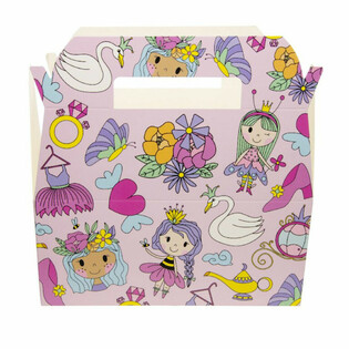 Menübox Prinzessin - Kinder-Menüboxen - 22,5 x 12 x 9,5 cm (24 Stk.)