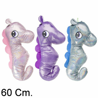 Großes Plüsch-Seepferdchen 60 cm - Farbmix (6 Stk.)
