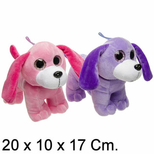 Niedliche Plüschhunde - 20 cm - Farbmix (6 St.)
