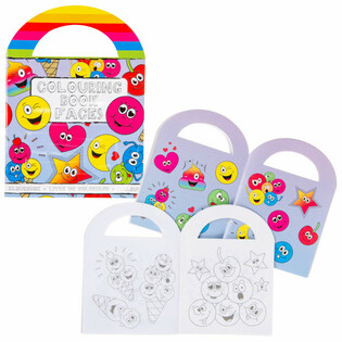 Kleine Smiley-Malb&uuml;cher mit Stickern (48 Stk.)