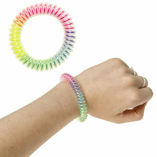 Elastische Regenbogen Kinderarmbänder (48 Stück)
