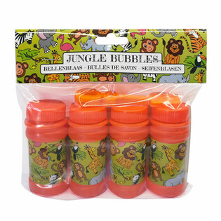 Dschungeltier-Seifenblasen 50ml (4er-Set)