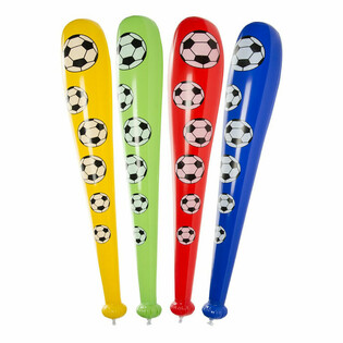 Große aufblasbare Fußball-Keule, 84cm lang (12 Stk.)