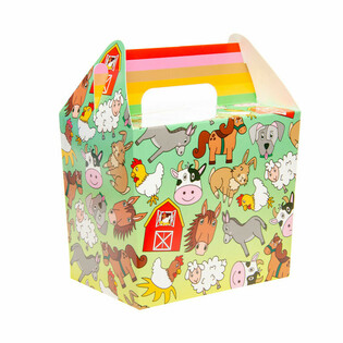 Bauernhof Men&uuml;boxen / Mitgebselboxen (12 Stk.)
