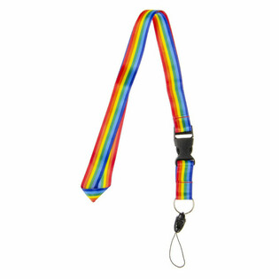 Regenbogen Lanyard / Schlüsselband - 50 Stk.