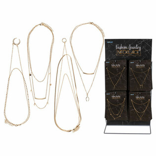 **MEGA GÜNSTIG** KOMPLETTES DISPLAY MODESCHMUCK - HALSKETTEN (48 St.)