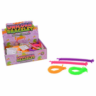 Puffer Einhorn Armb&auml;nder im Display (48 Stk.)