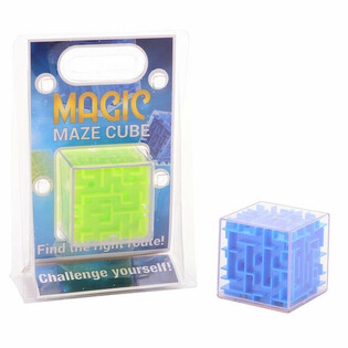 XXL Magic Maze Cube - Labyrinth Würfel auf Blister (6 Stk.)