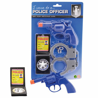 Polizei Spielset auf Karte (6er-Pack)