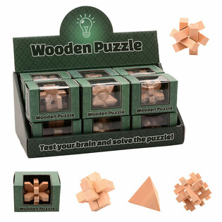 Hölzernes IQ Puzzle Display (12 Stk.)