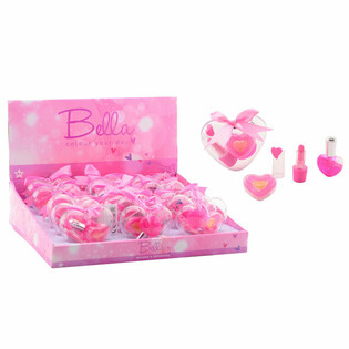 3-teiliges Bella Kinder-Make-up-Set in Herzform im Display (18 Stk.)