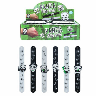 PANDA SNAP ARMBÄNDER / KLATSCHARMBÄNDER (24 Stk.)