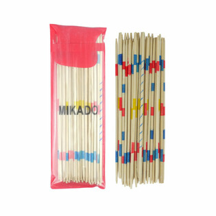 MIKADO SPIEL - 41 Hölzerne Spielstäbchen