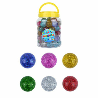 Glitzer Flummis &Oslash;3.3cm (72 St&uuml;ck im Topf)