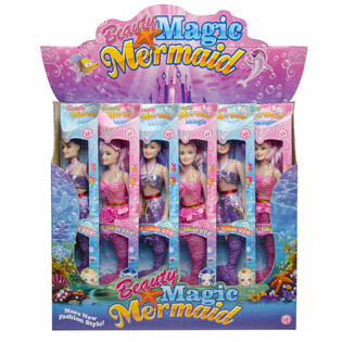MAGISCHE MEERJUNGFRAU-PUPPE IM DISPLAY (12 Stk.)
