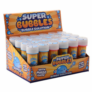 AQUA FUN - SEIFENBLASEN, 60ML MIT GEDULDSSPIEL IM DISPLAY (24 Stk.)