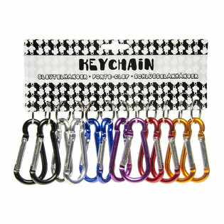 Bunte Karabiner-Schl&uuml;sselanh&auml;nger (48 Stk.)