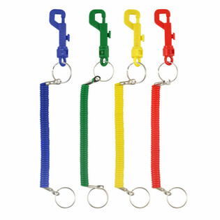Schl&uuml;sselanh&auml;nger mit Spiralband (12er-Set)
