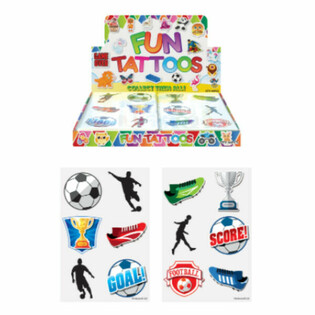 FUN TATTOOS - MODELL: FUSSBALL IN DISPLAY (96 Stk.)
