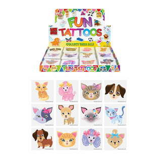 FUN TATTOOS - KATZEN & HUNDE DISPLAY (48 P&Auml;CKCHEN)