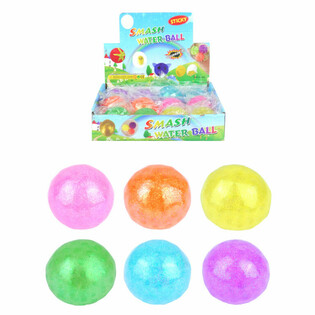 SQUEEZE GLITTER-BALL IM DISPLAY (12 Stk.)