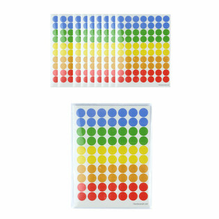 STICKERBOGEN MIT 70 BUNTEN PUNKTE-STICKERN (10 Stk.)
