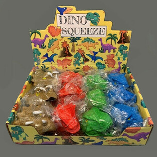 Squeeze Dinosaurier Display (12 Stück)