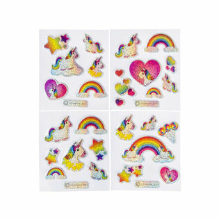 GLITZER STICKER - EINHORN (100 Stk.)