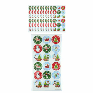 Weihnachts Spa&szlig;-Aufkleber - 10 B&ouml;gen, je 18 Sticker